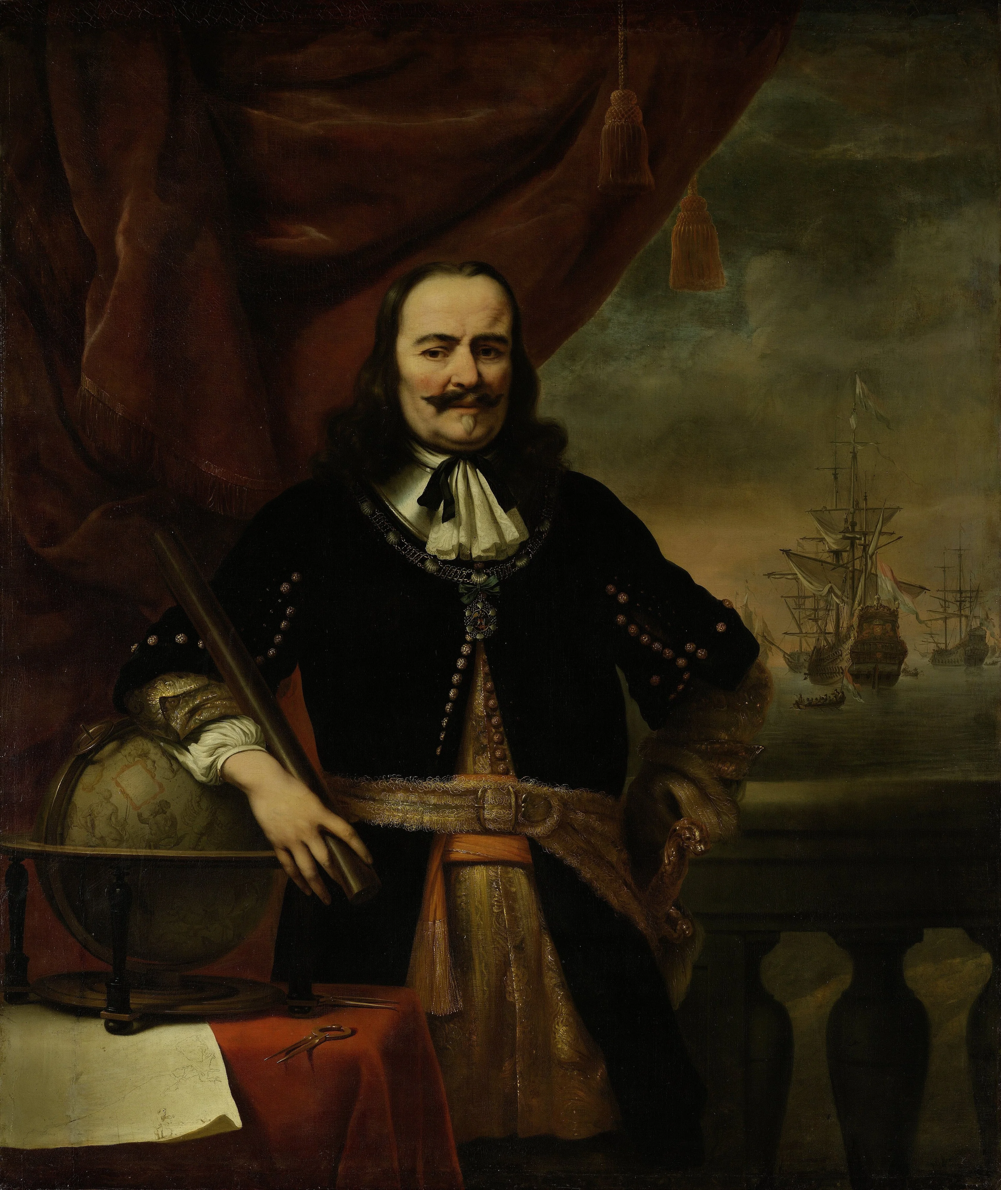 Michiel de Ruyter as Lieutenant-Admiral, detail