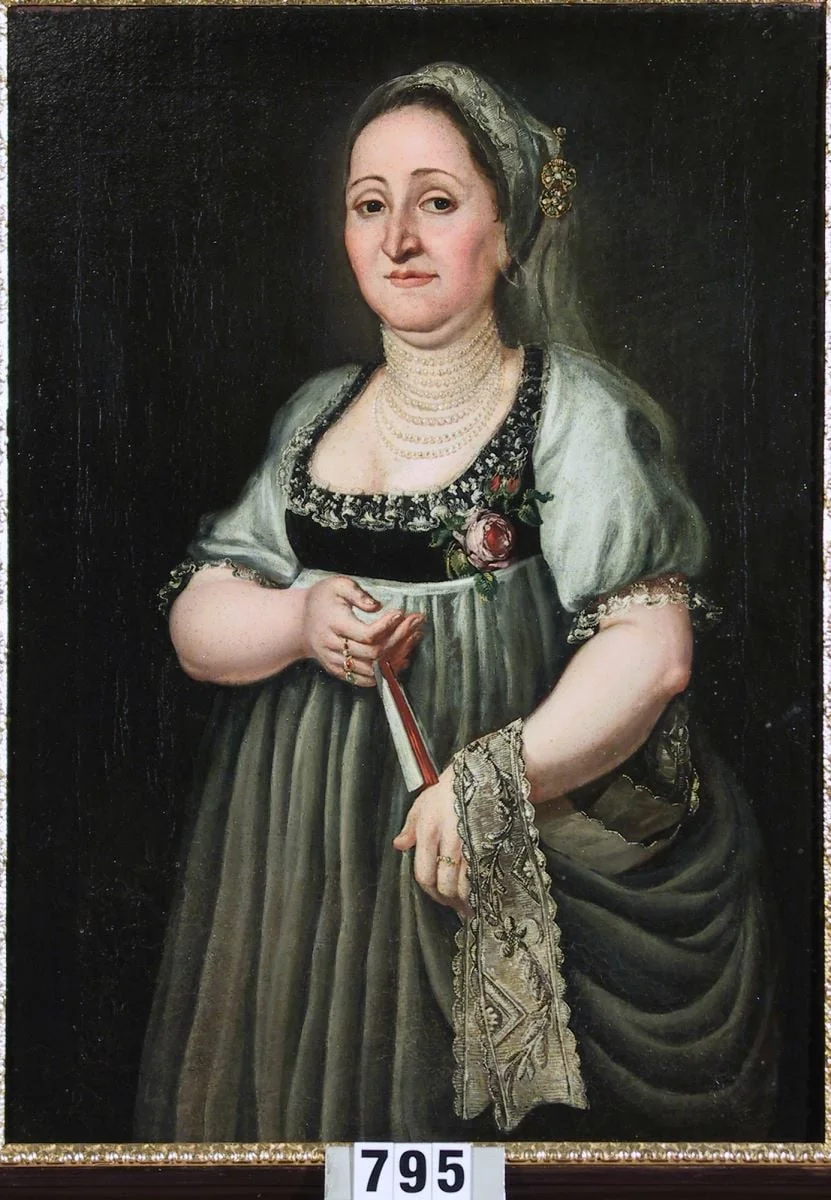 Soția măcelarului sibian Georg Hinzmann, detail