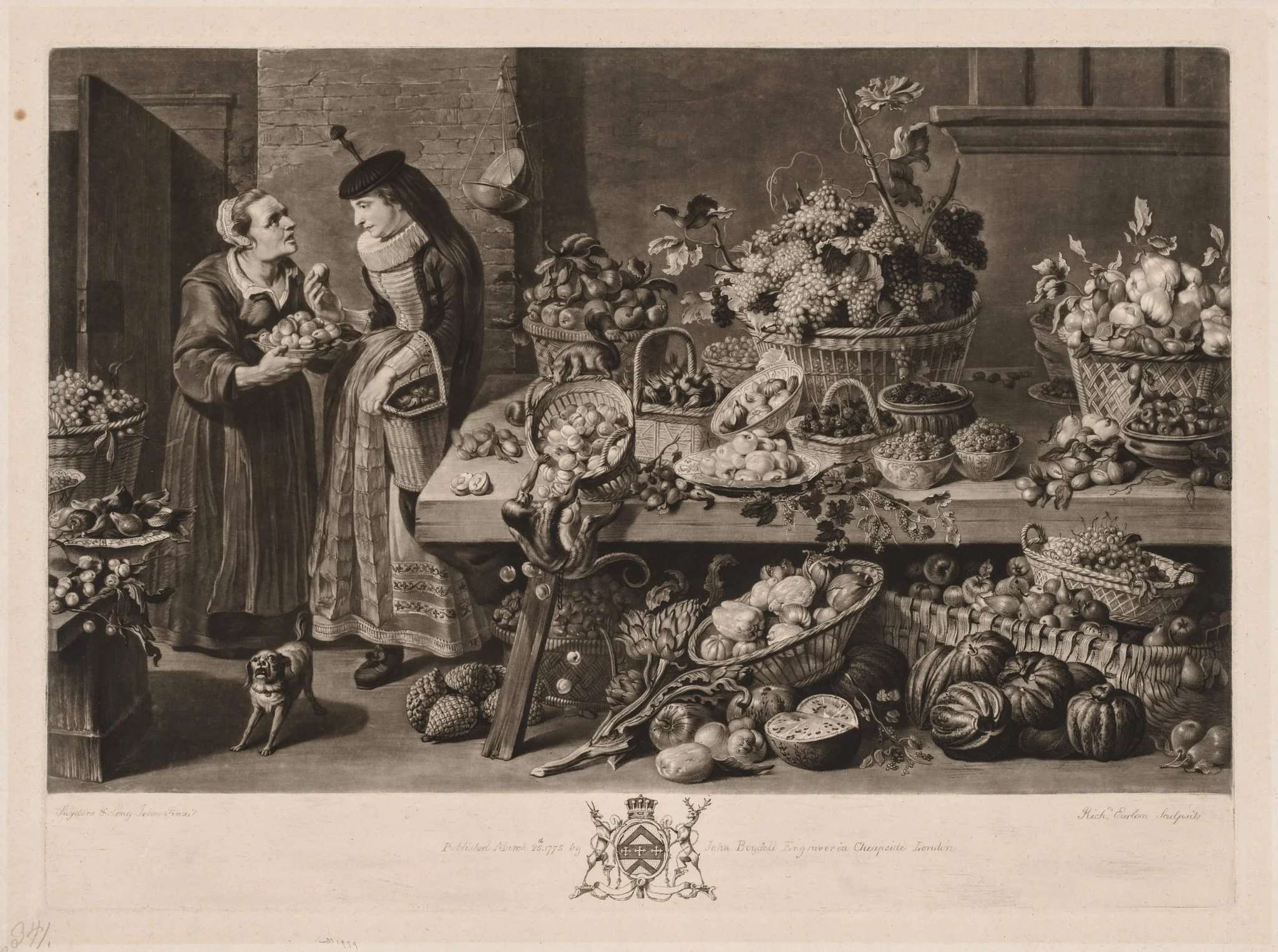 The Four Markets: The Fruit Market, detail