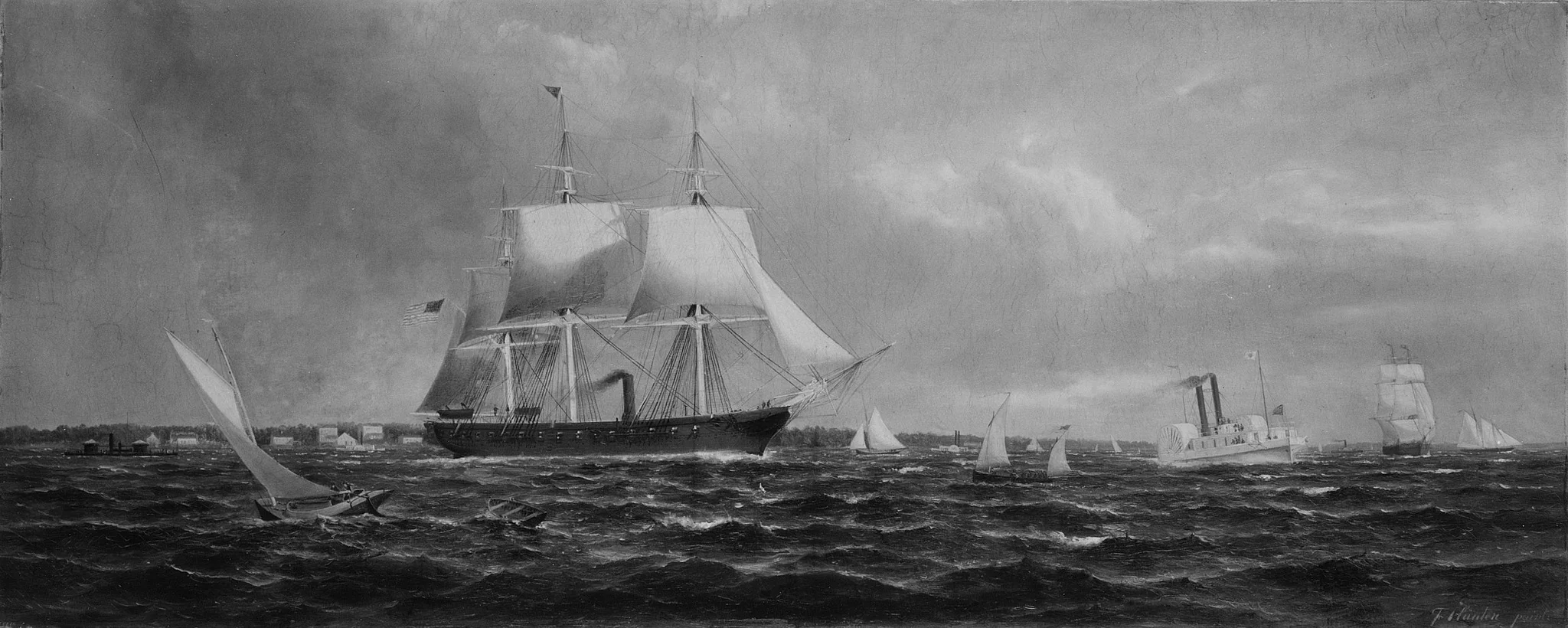 New York Bay, detail