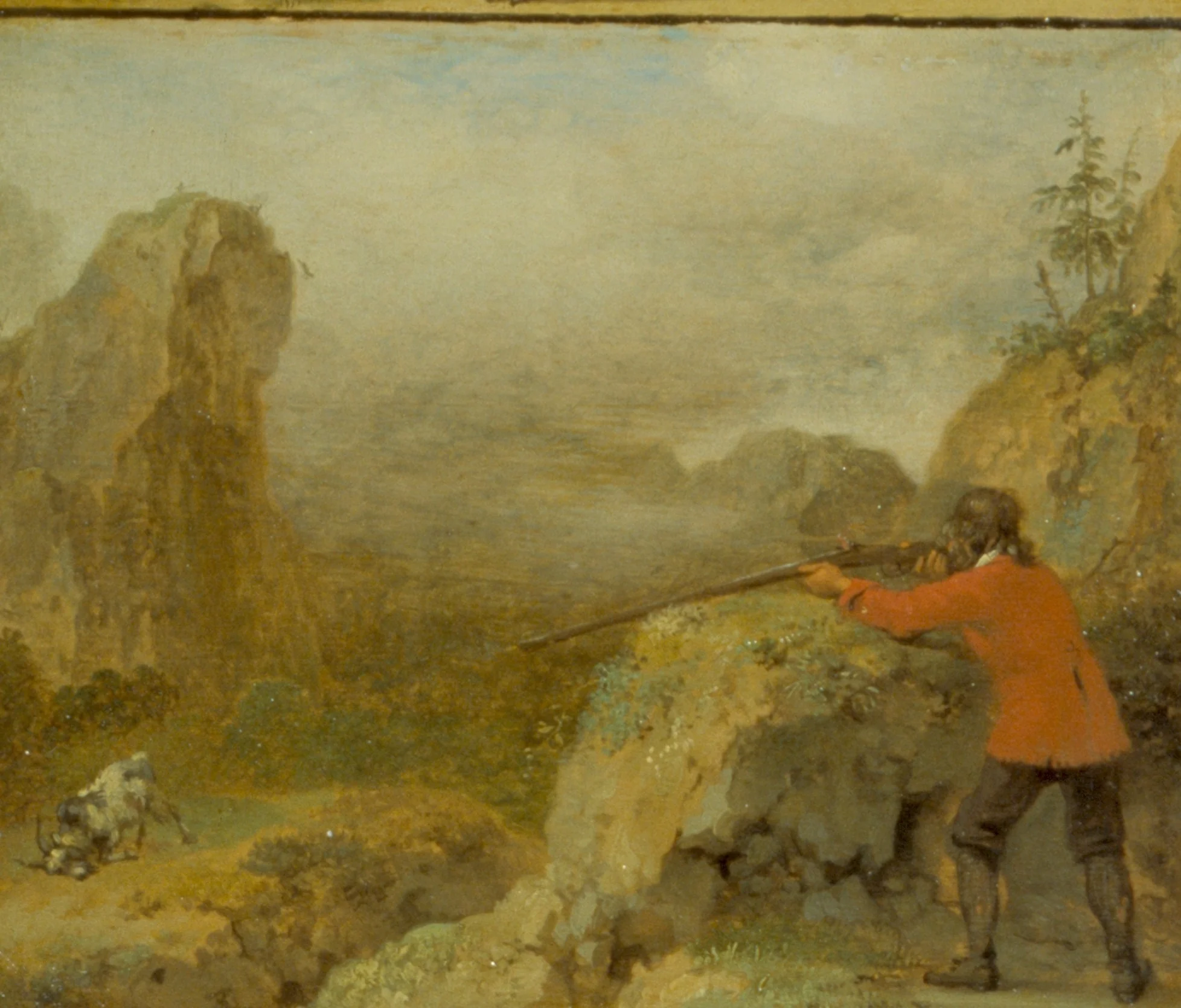 Hunting a Goat, detail
