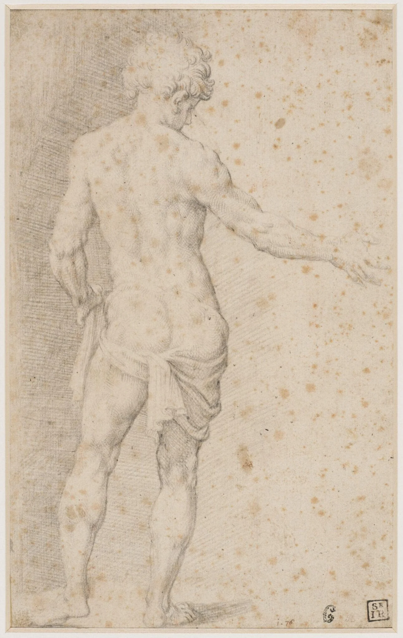 Standing Male Figure, detail