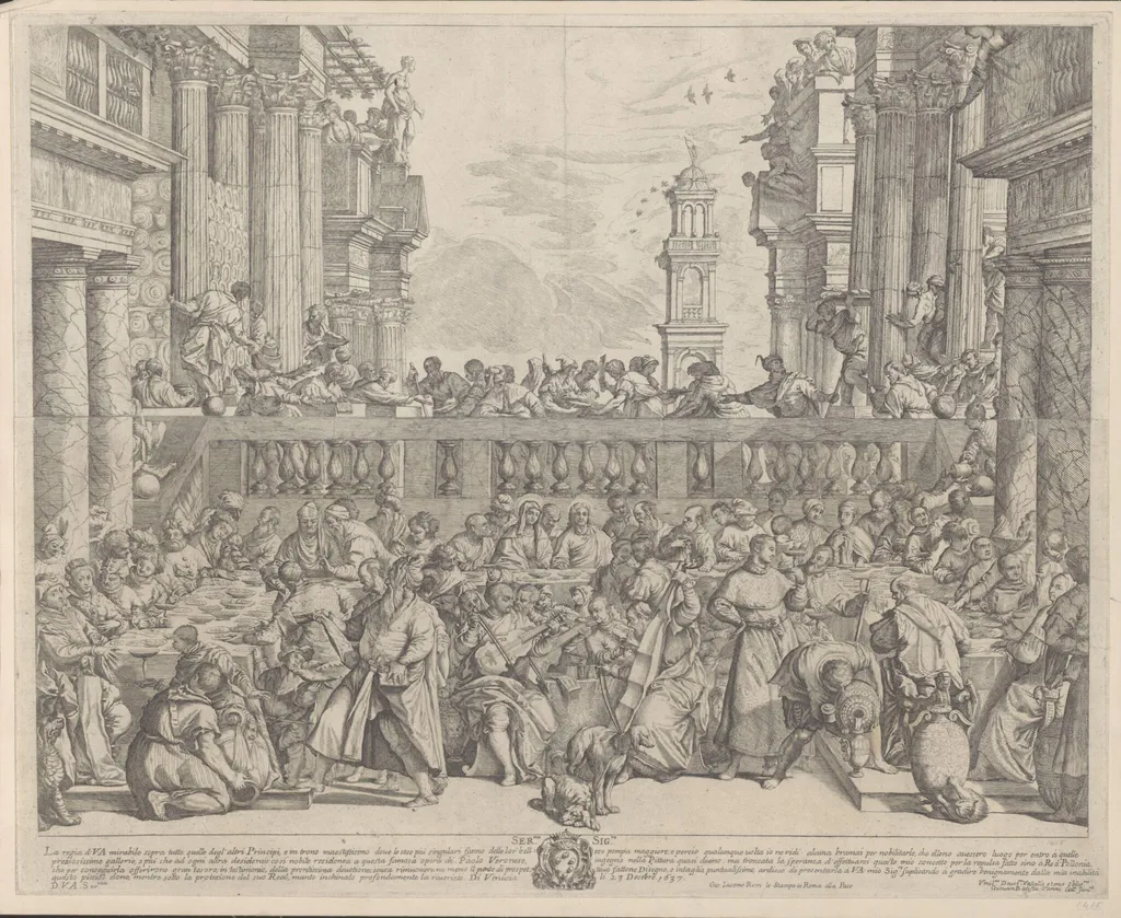 Marriage at Cana, by Giovanni Battista Vanni, 1650