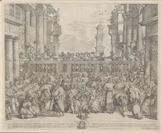 Marriage at Cana, by Giovanni Battista Vanni, 1650