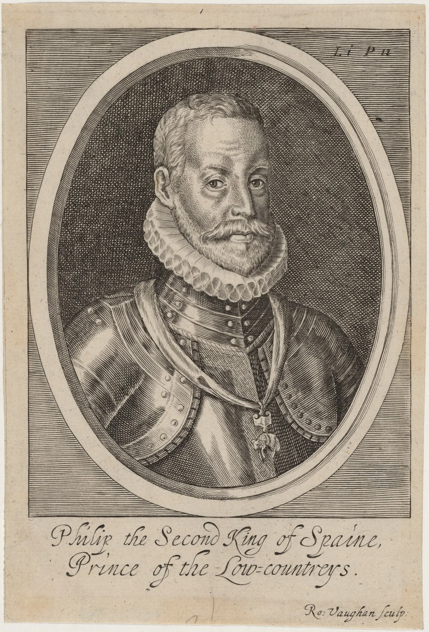 Philip II, King of Spain, detail