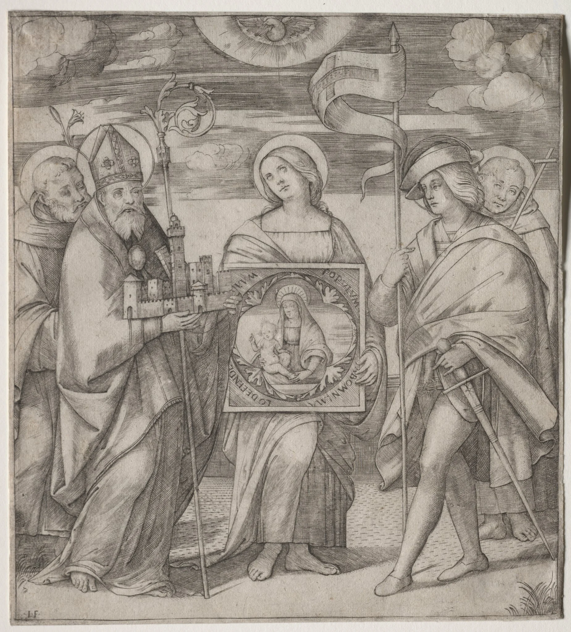 Patron Saints of Bologna, detail