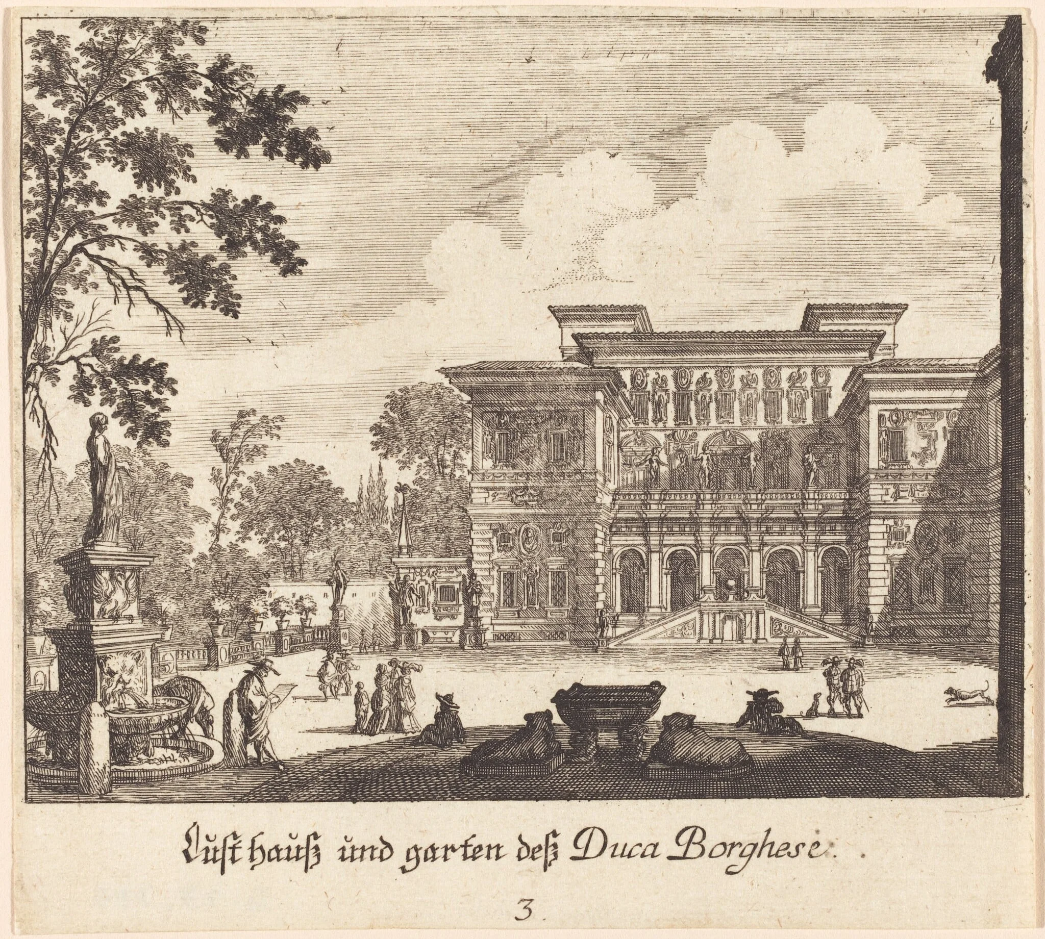 Borghese Palace and Gardens, detail
