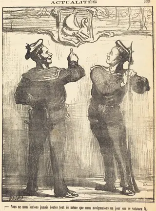 Nous ne nous serions jamais douté tout de même..., by Honoré Daumier, 1870