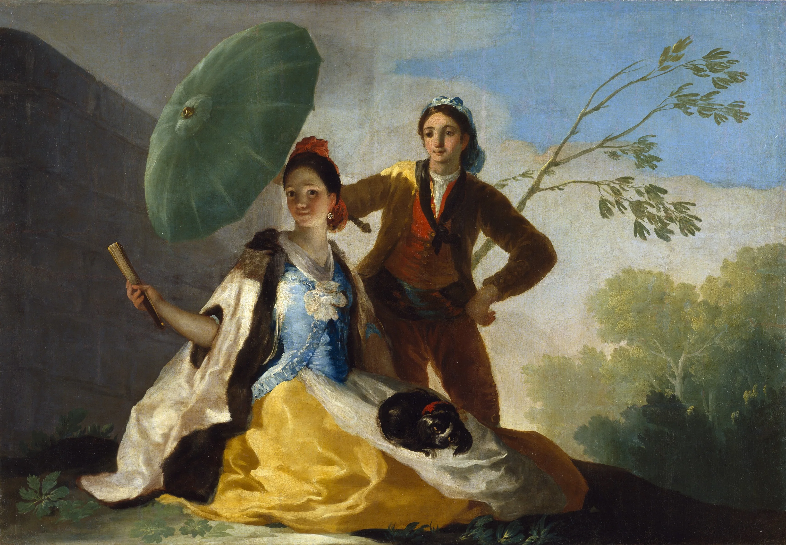 The Parasol, detail