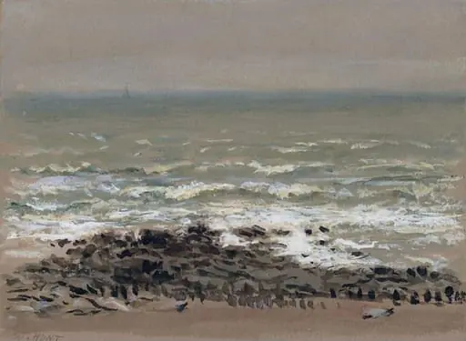 Seascape, by William Henry Hunt, watercolor, 1810