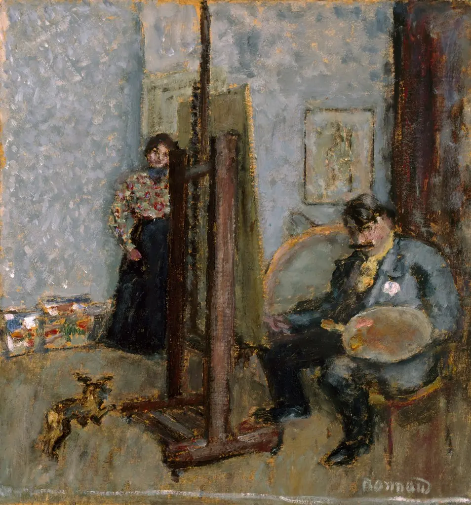 The Painter's Studio, by Pierre Bonnard, oil, 1905