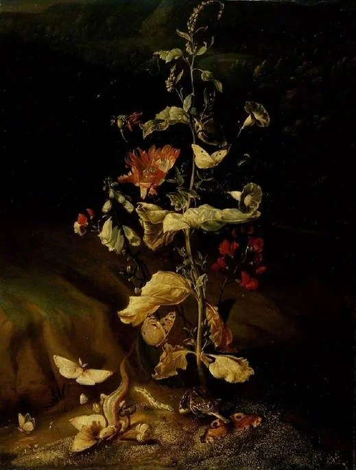 Still life with flowers, detail
