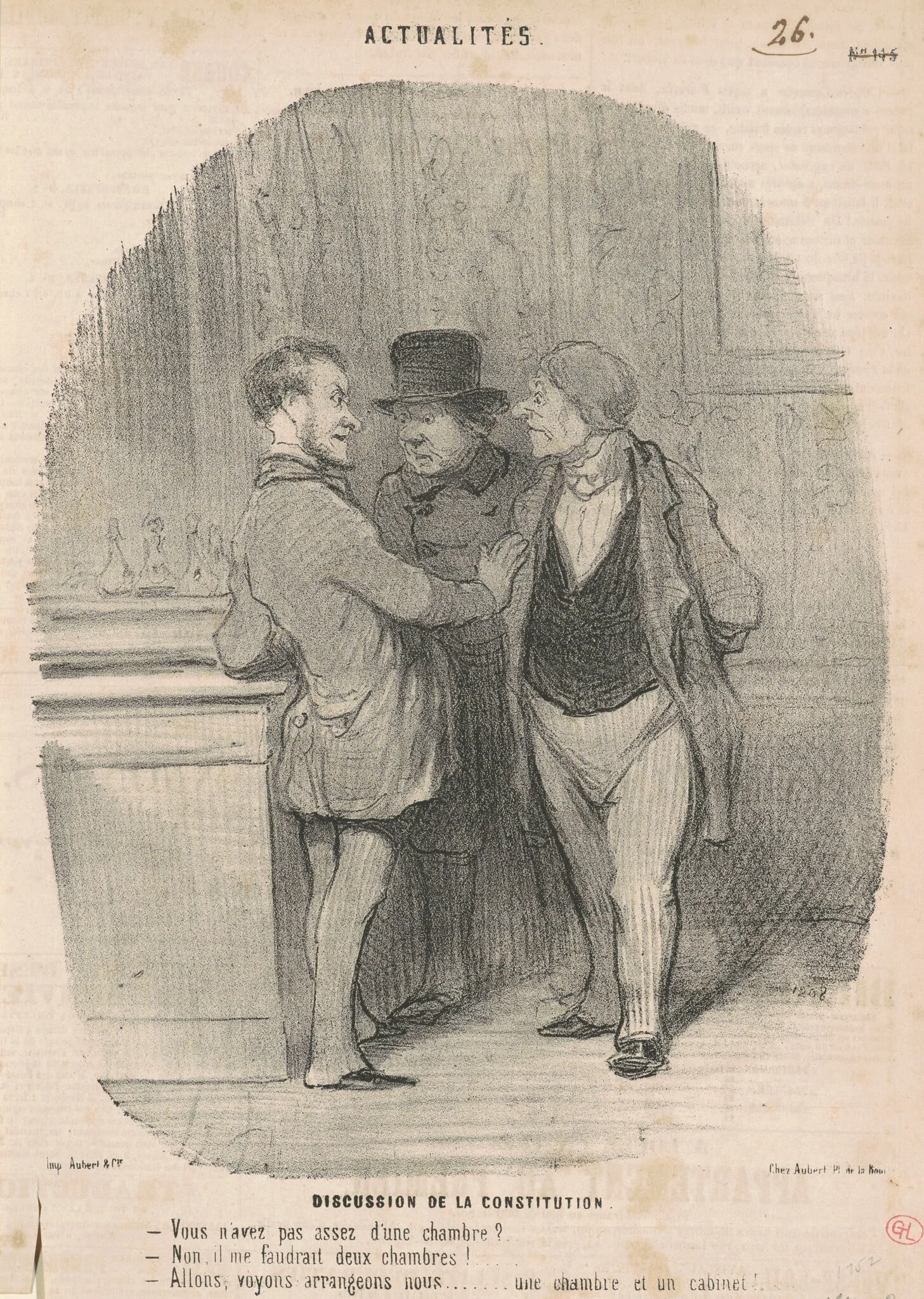 Discussion de la constitution, detail