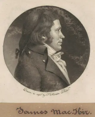 James Machir, by Charles B. J. Févret de Saint-Mémin, ink, 1799