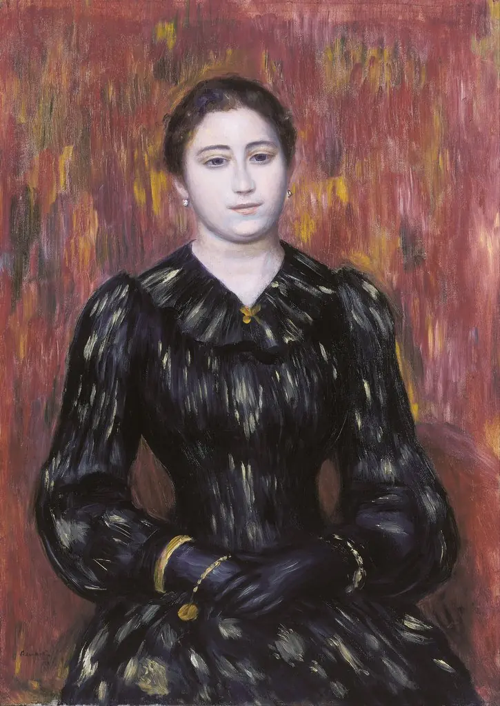 Portrait of Mme. Paulin, by Auguste Renoir, oil, 1800