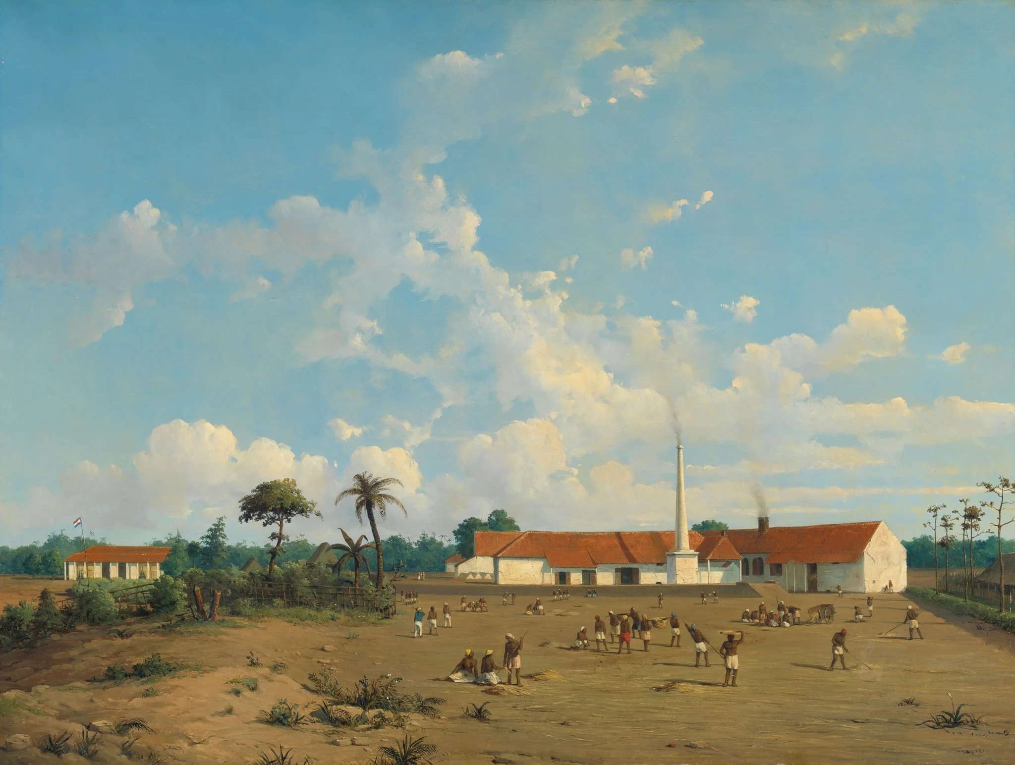 De suikerfabriek Kemanglen bij Tegal op Java, detail
