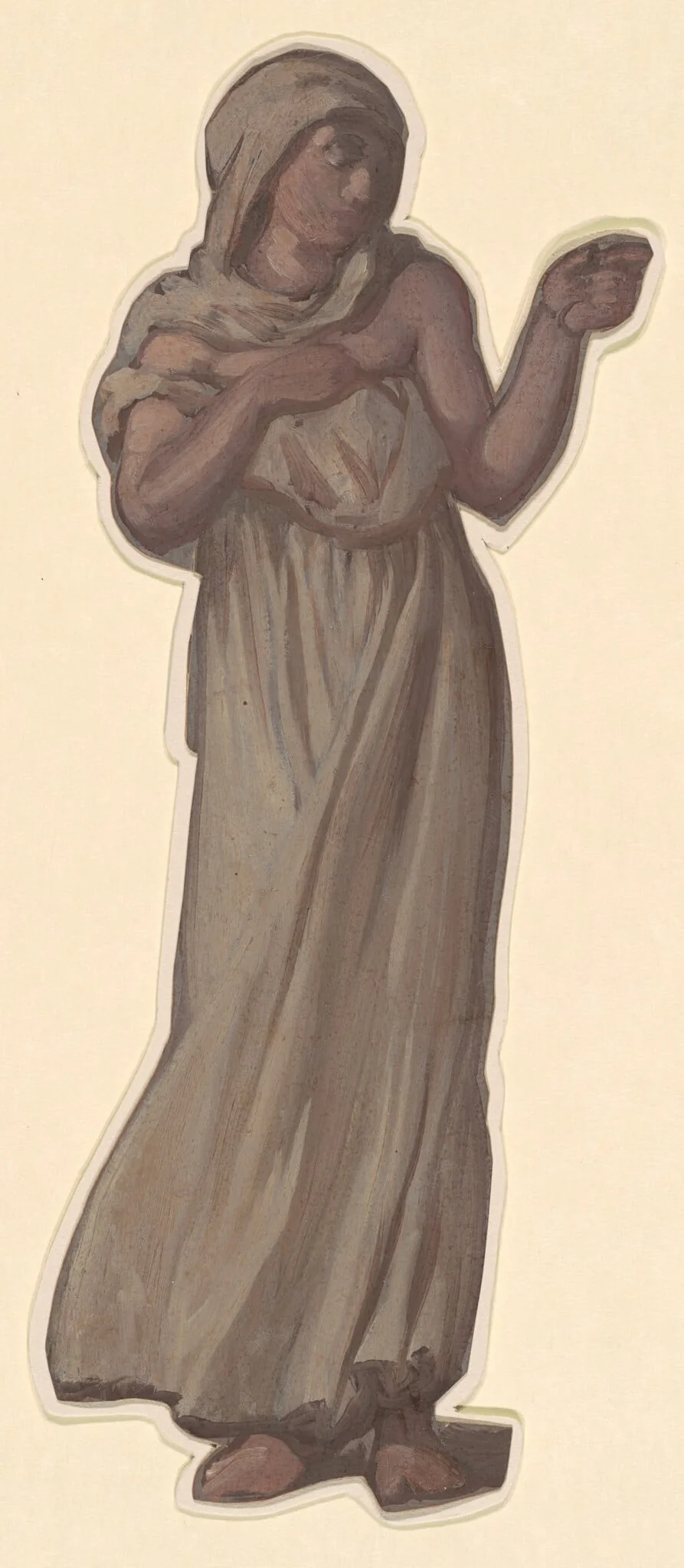 Study for "Greek Girls Bathing", detail
