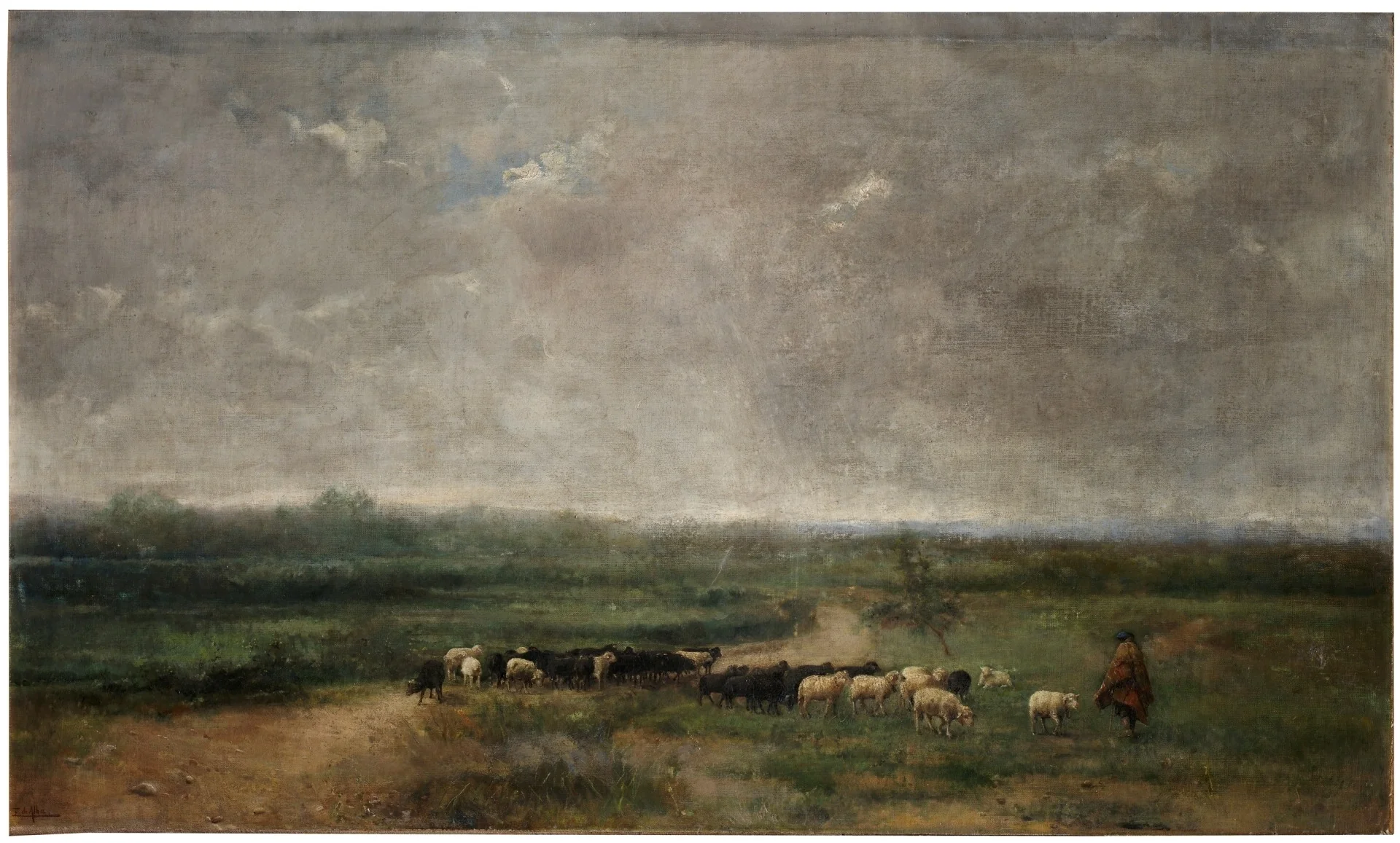 Un rebaño, detail