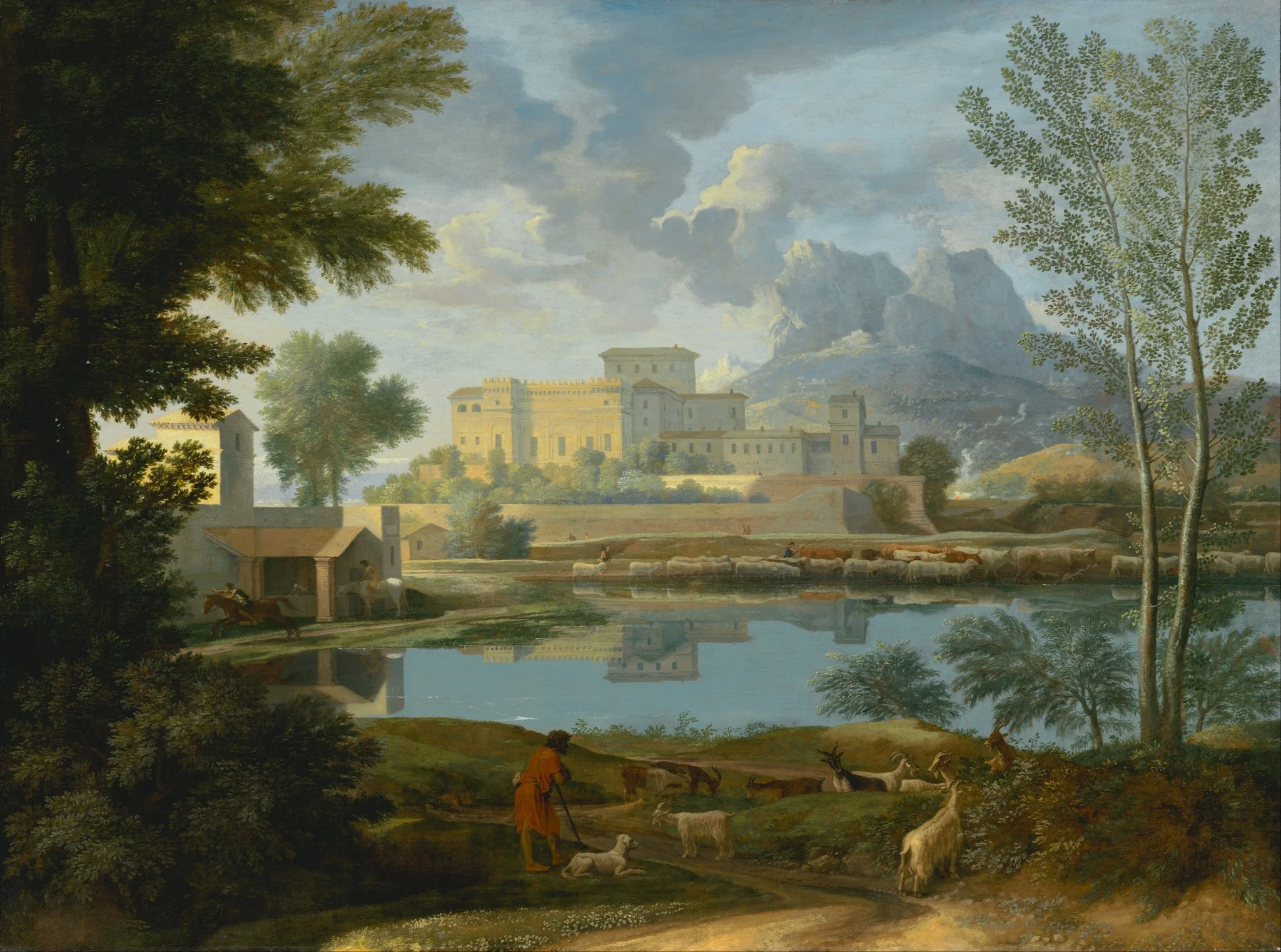 Landscape with a Calm (Un Tem[p]s calme et serein), detail