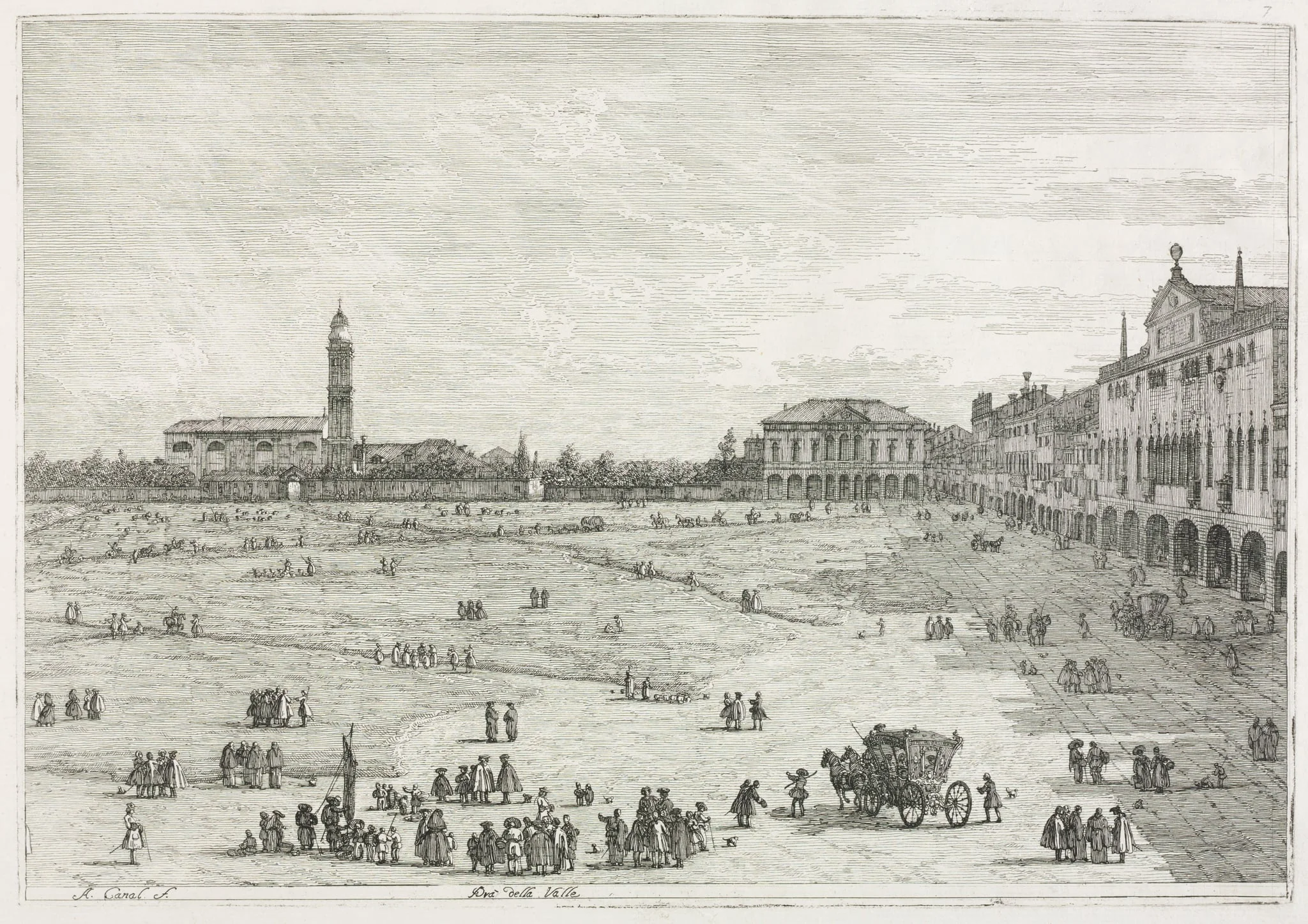 Views: Prà della Valle, Padua, detail