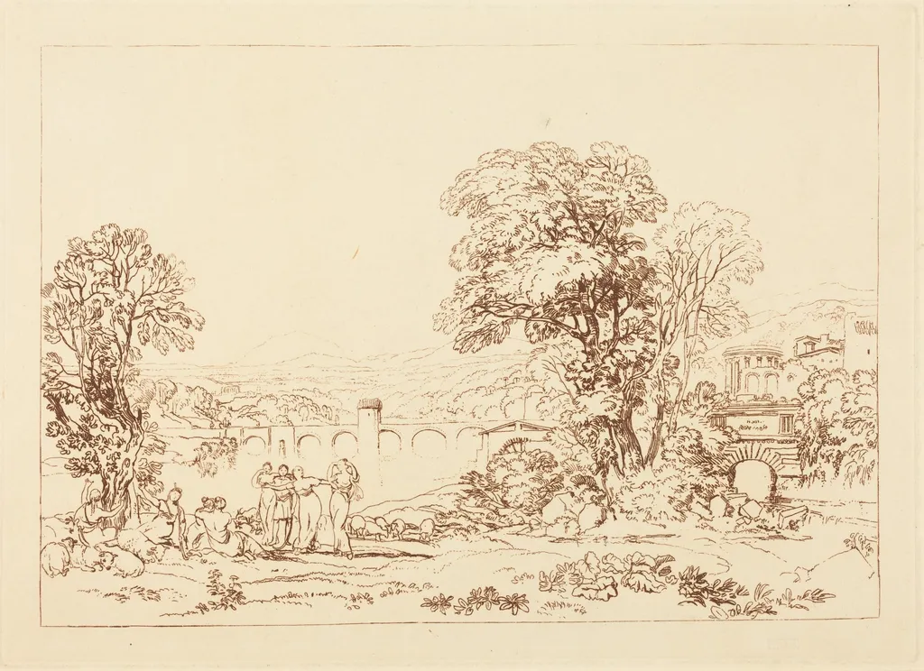 Apuleia in Search of Apuleius, by Joseph Mallord William Turner, ink, 1813