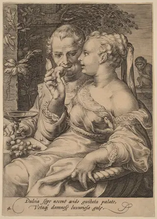 Taste, by Jan Pietersz Saenredam, ink, 1595