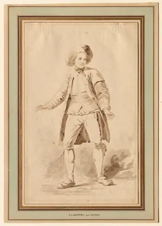 The Actor Clairval, by Étienne Aubry, 1750