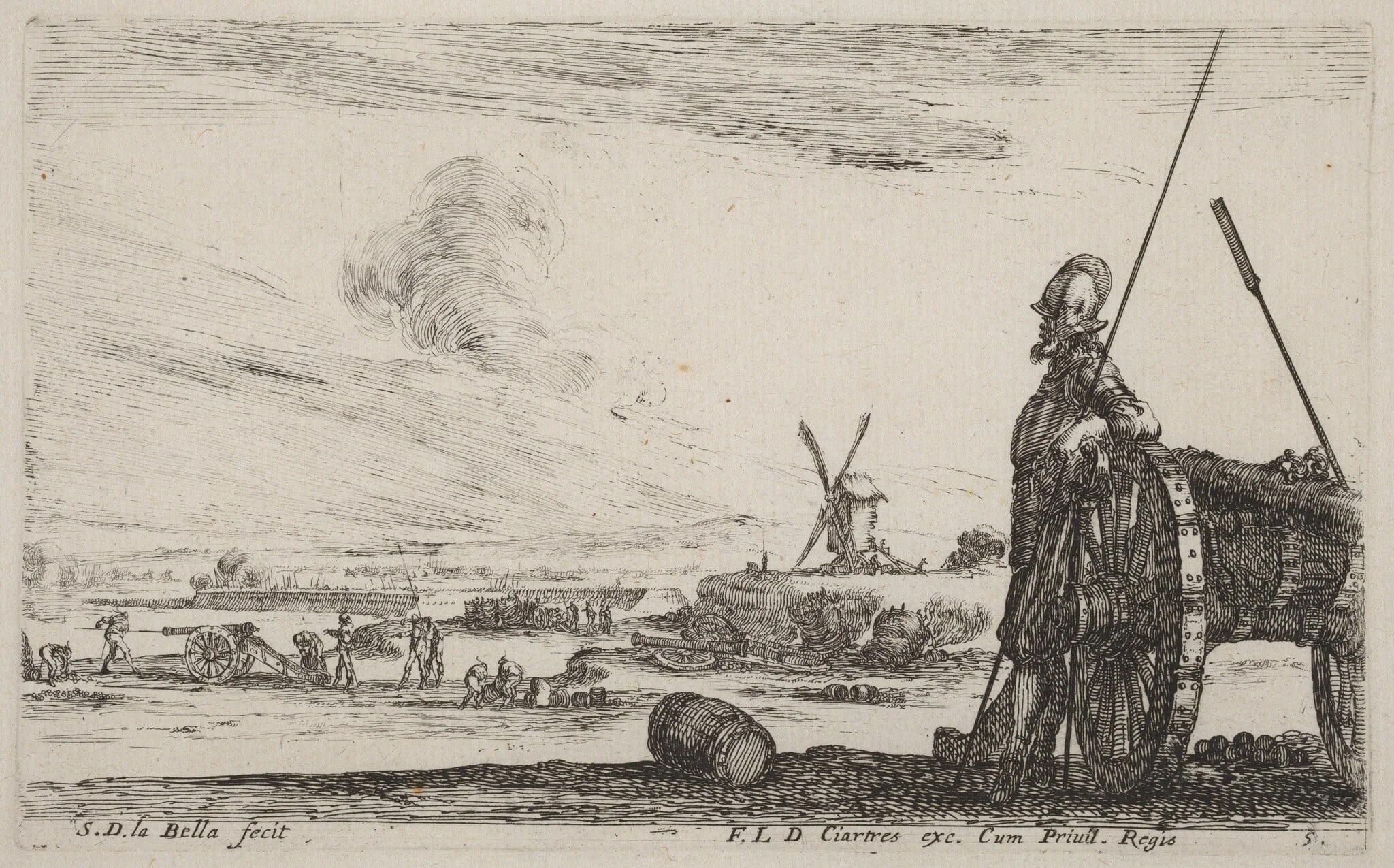 Soldier in Armor and a Cannon, detail