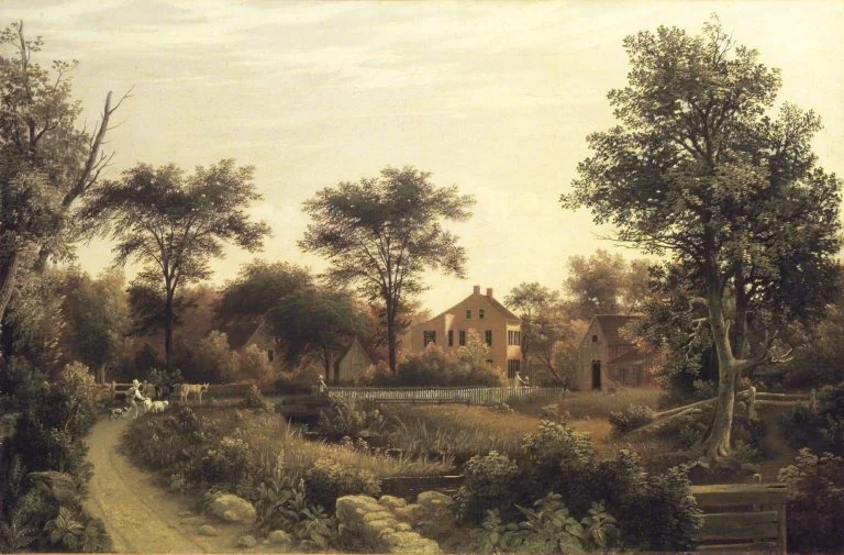 New England Homestead, detail