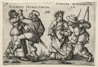 The Village Wedding:  Egidius Herbstmon, by Sebald Beham, 1546