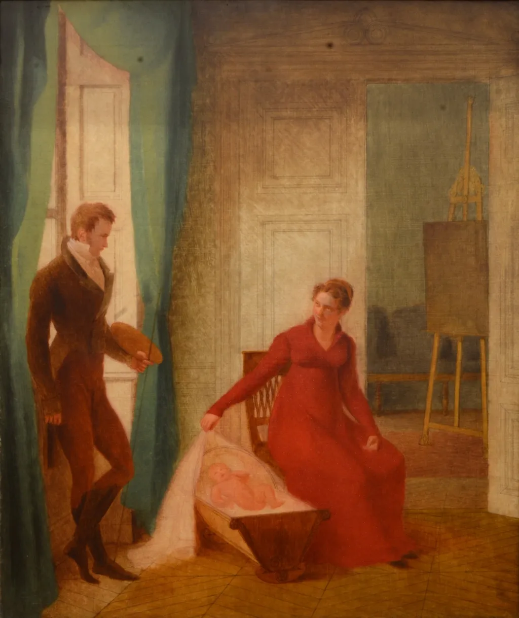 Le peintre et sa famille, by François Fleury-Richard, oil, 1817