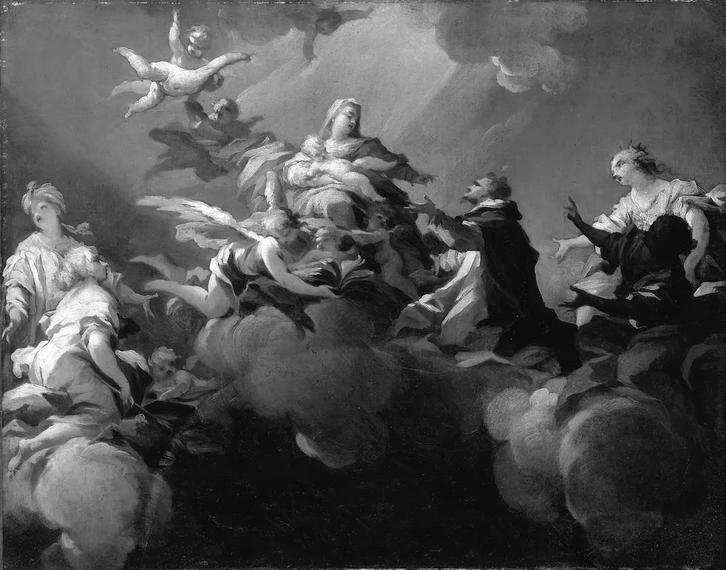 The Glory of Saint Dominic, by Matteo Bonechi, oil, 1719