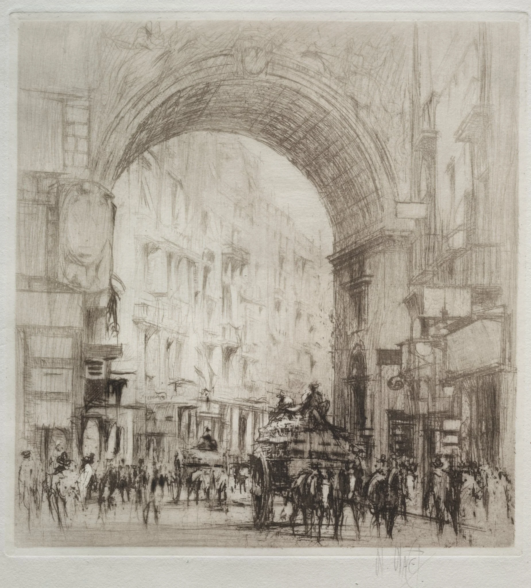 Arco San Carlo, Naples, detail