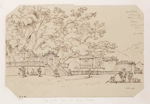 The A-Ma Temple, Macau, by George Chinnery, 4