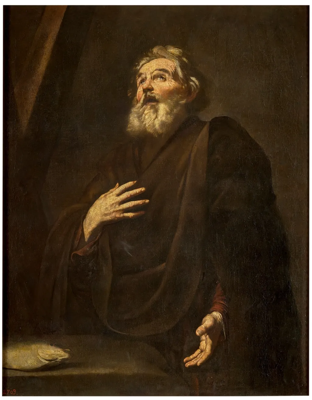 St. Andrew, by Jusepe de Ribera, oil, 1601