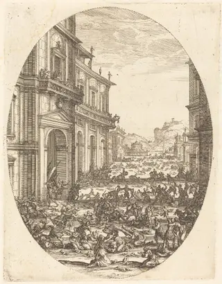 The Massacre of the Innocents, by Jacques Callot, ink, 1619