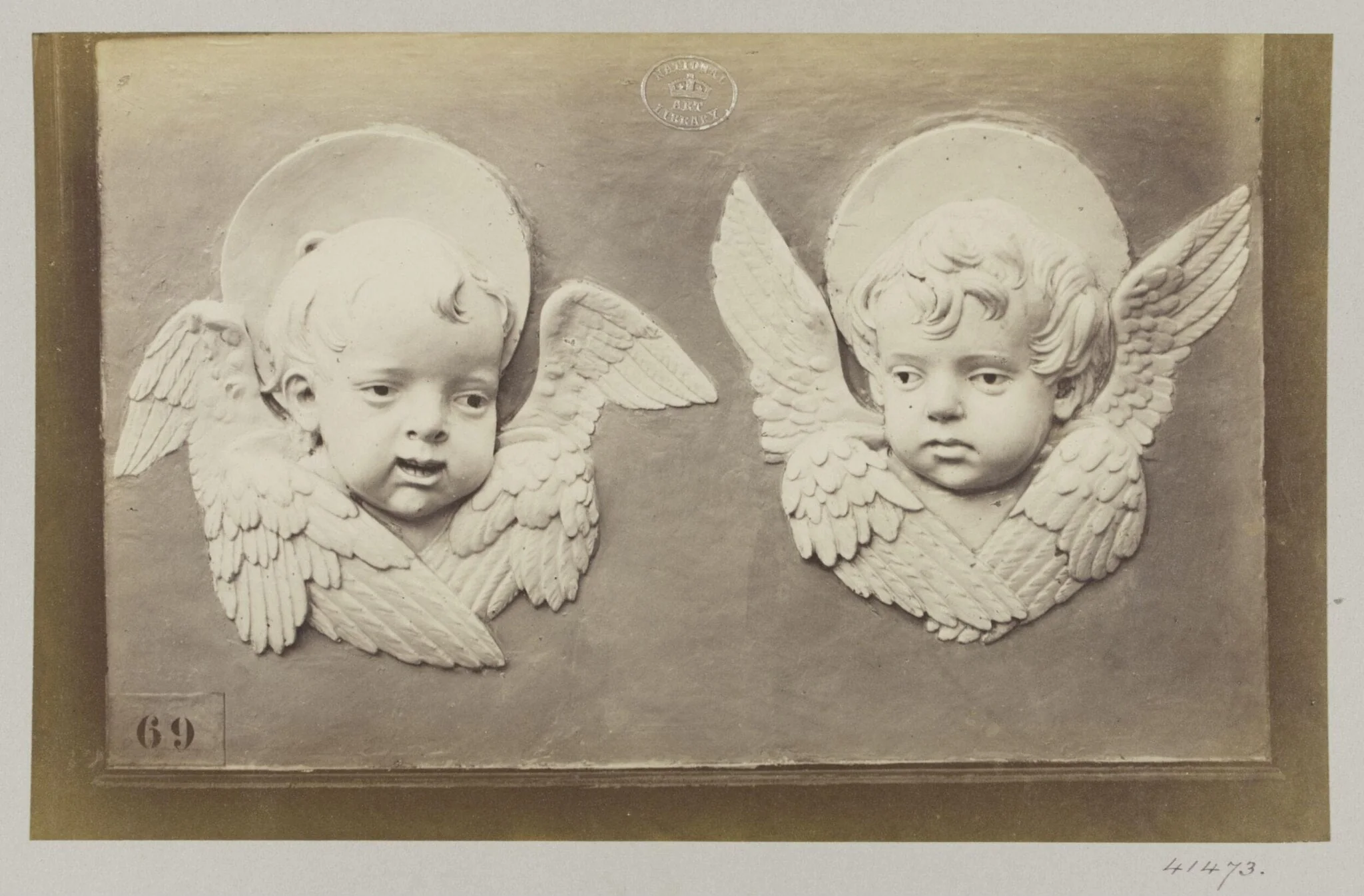 Two heads of Seraphs, detail