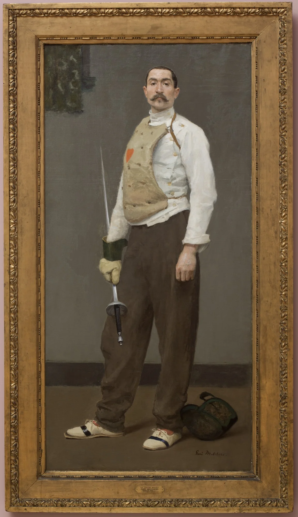 The Fencing Master, detail