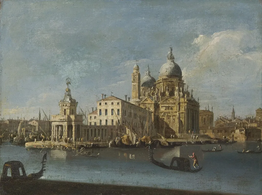 Santa Maria della Salute and the Dogana, by Francesco Guardi, oil, 1762