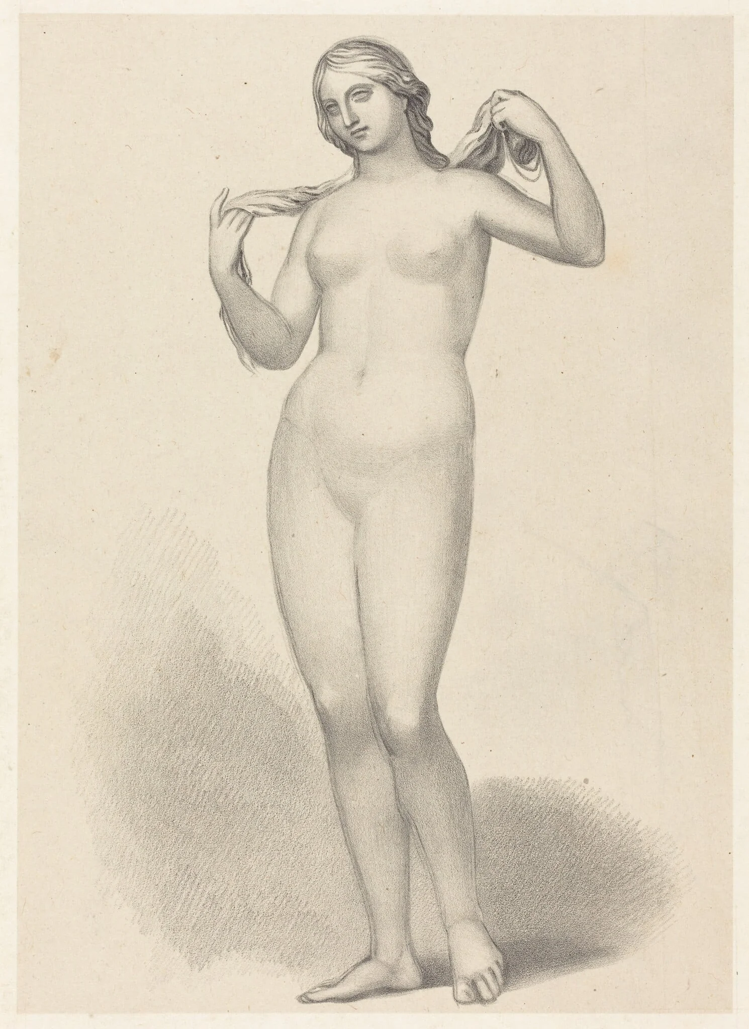 Venus Aphrodite, by Alcamanes, detail