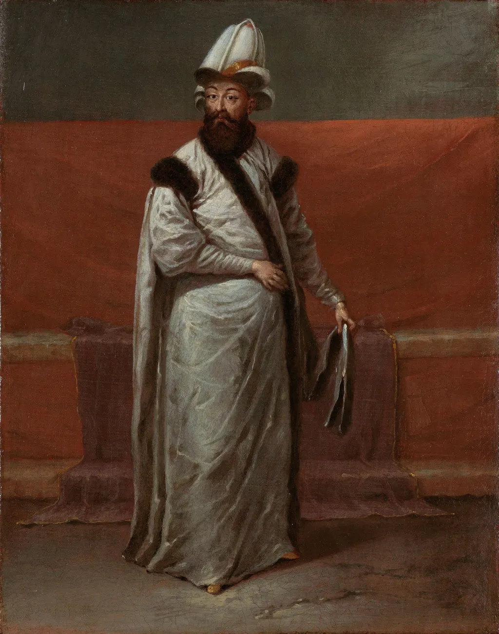 Grand Vizier Nevşehirli Damat Ĭbrahim Pasa, by Jean Baptiste Vanmour, oil, 1728