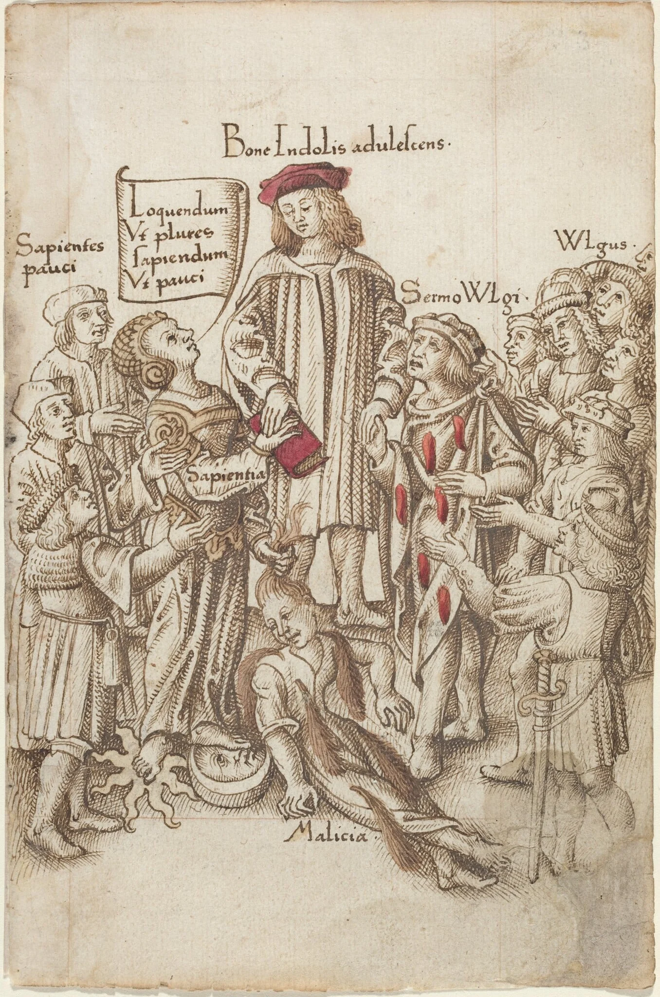"Do Not Walk outside the Public Highway" [fol. 35 recto], detail