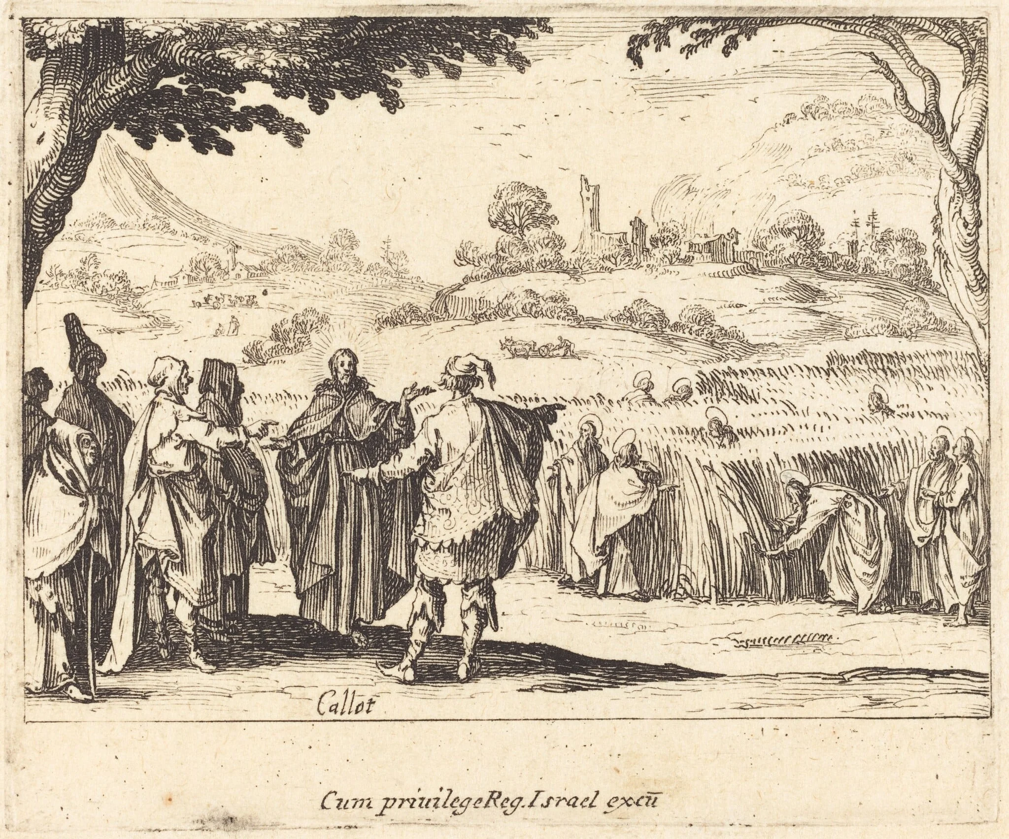 Jesus with the Pharisees, detail