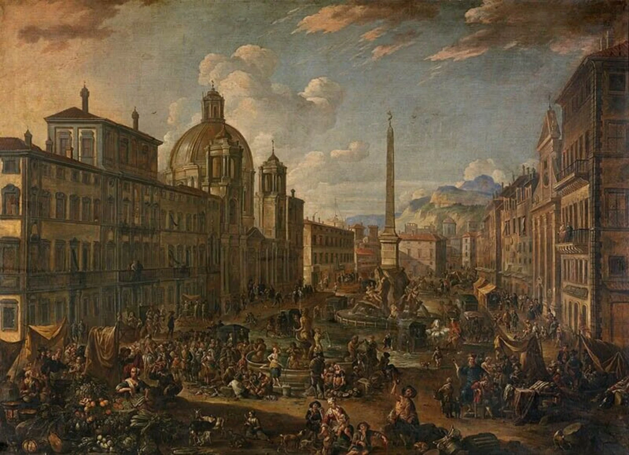 Piazza Navona in Rome, detail