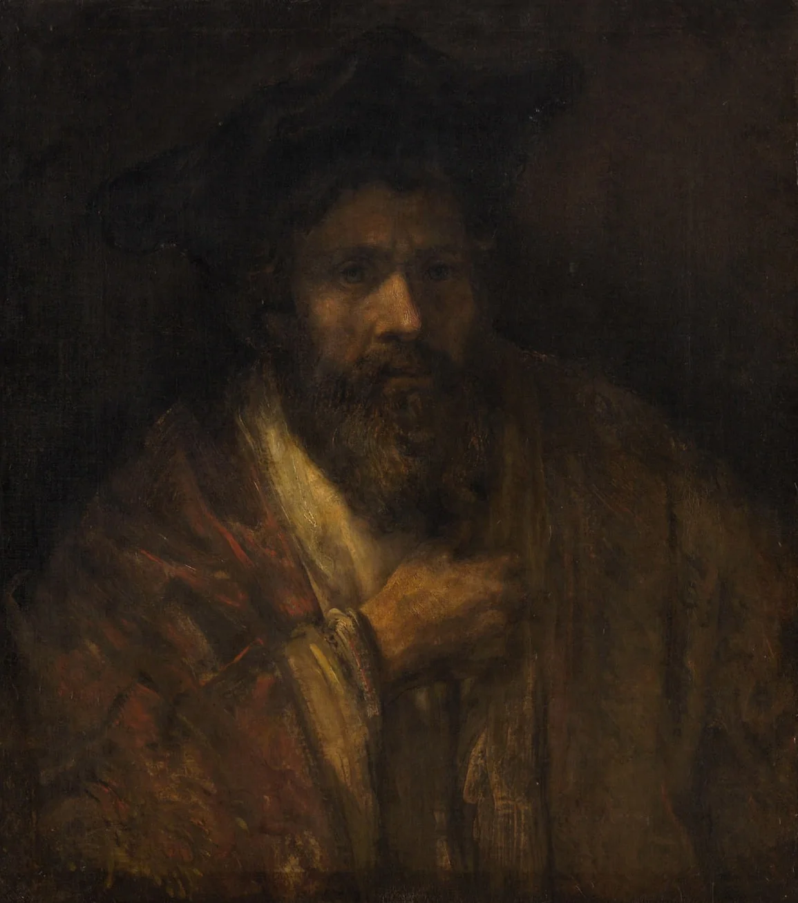 Portrait of a Bearded Man, detail