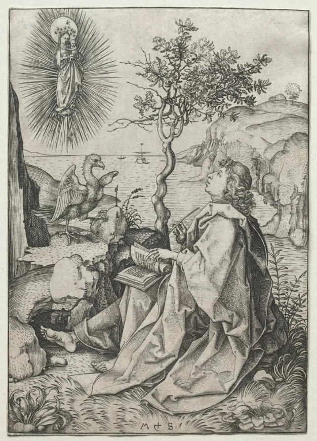 St. John the Evangelist on the Isle of Patmos, detail