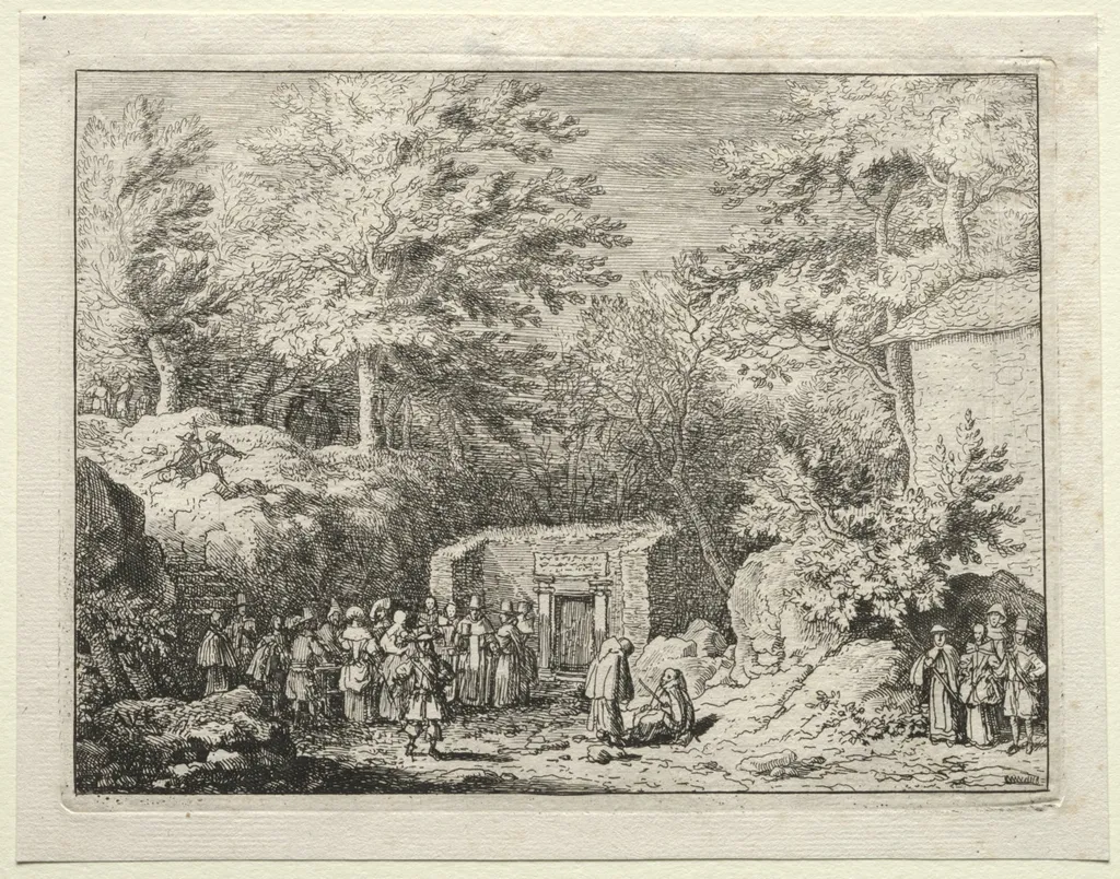 Four Springs in and around Spa: The Fourth Spring, The Spring at Sauvenière, by Allart van Everdingen, 1650