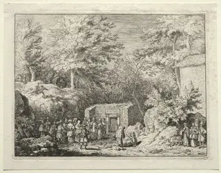 Four Springs in and around Spa: The Fourth Spring, The Spring at Sauvenière, by Allart van Everdingen, 1650