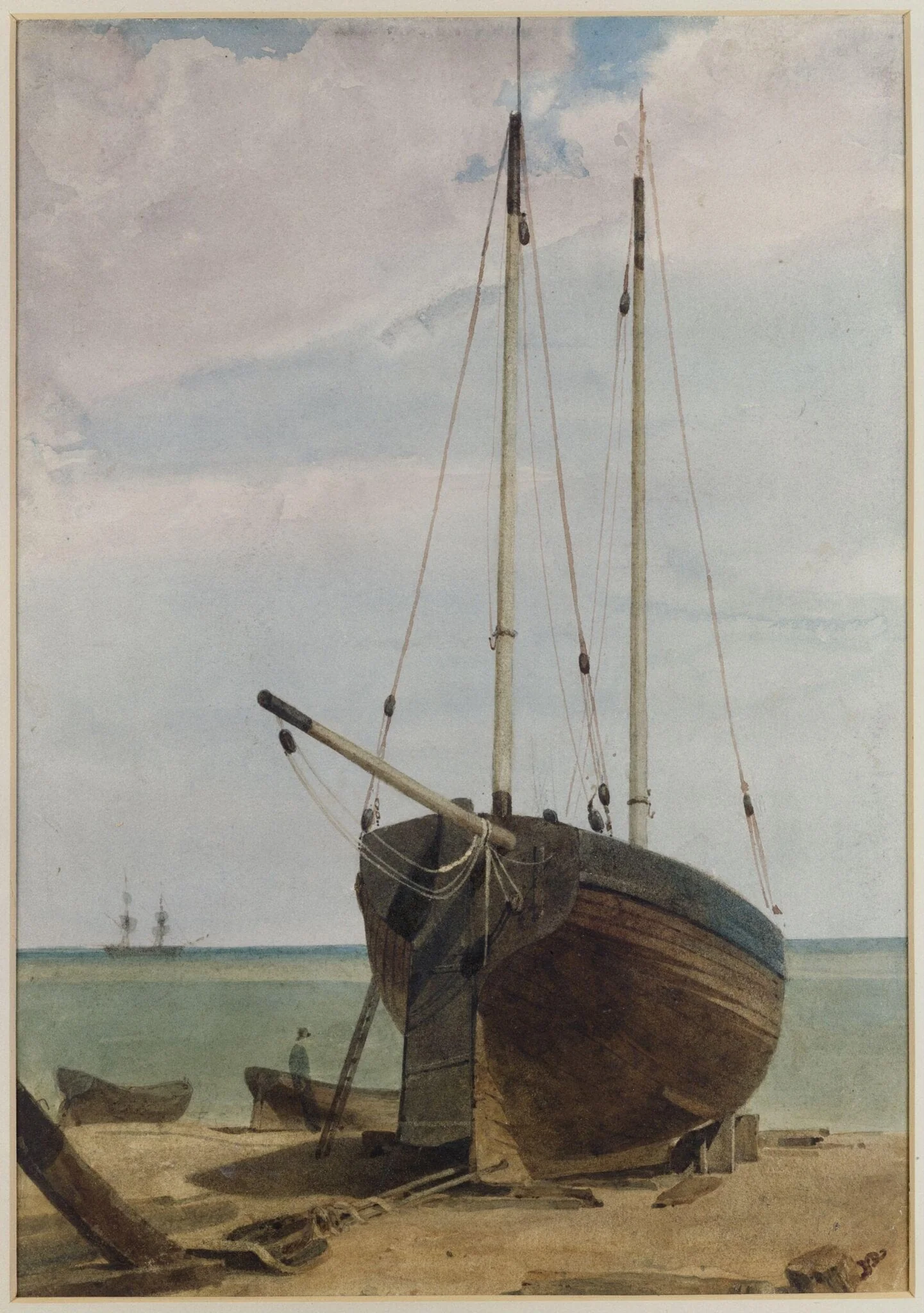 Deal Lugger and Boats, detail