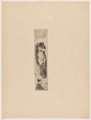 Etude de nu (Study of a Nude), by Félicien Rops, ink, 1895